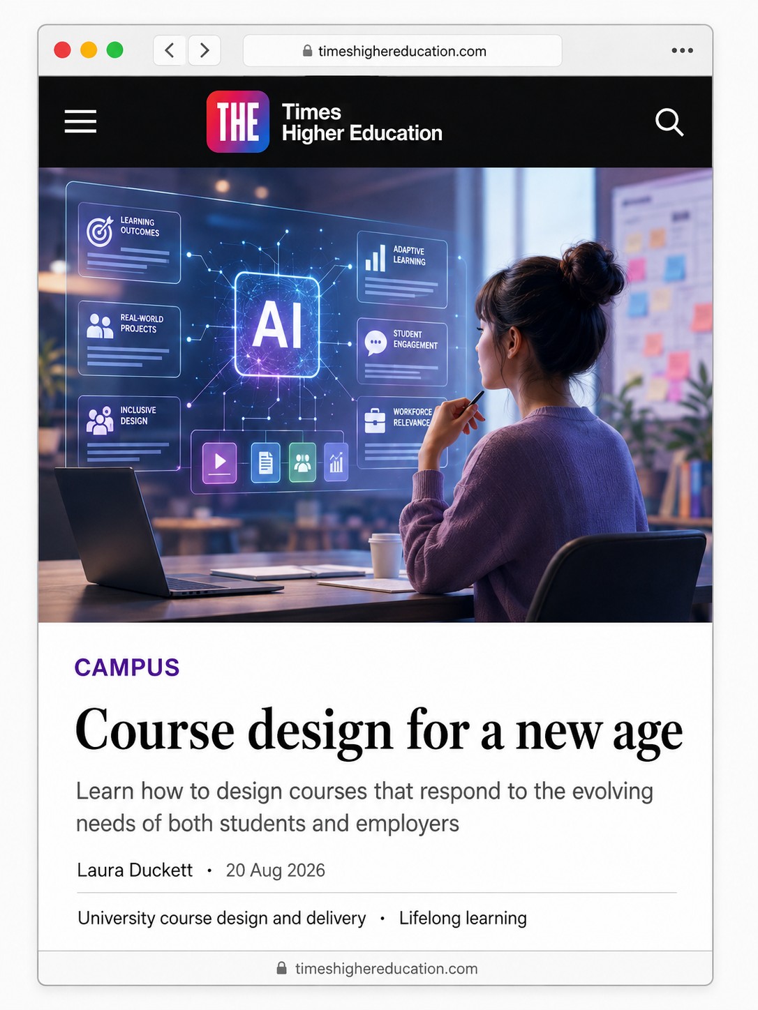 Esperienza Unical selezionata da rivista Times Higher Education